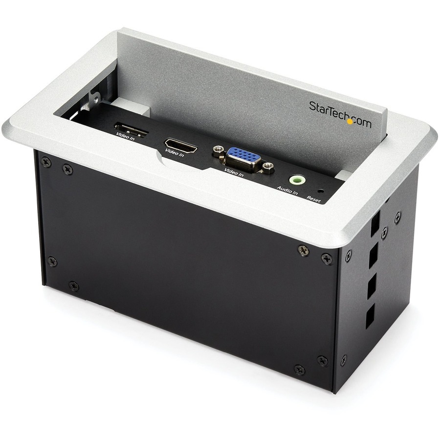 StarTech.com Conference Table Connectivity Box for A/V - USB Charging - LAN - HDMI / VGA / DisplayPort Inputs - HDMI