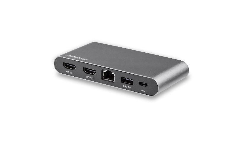 StarTech.com USB C Dock - 4K Dual Monitor HDMI USB-C Multiport Adapter - 100W PD Passthrough/GbE/USB