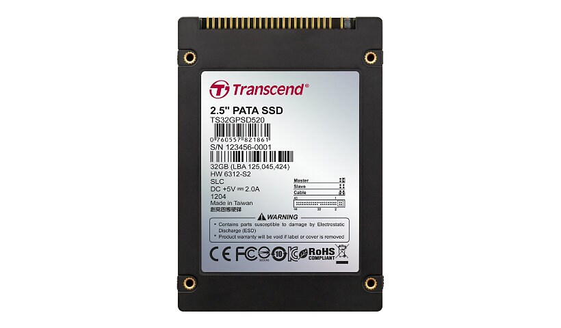 Transcend PSD520 - solid state drive - 2 GB - IDE/ATA
