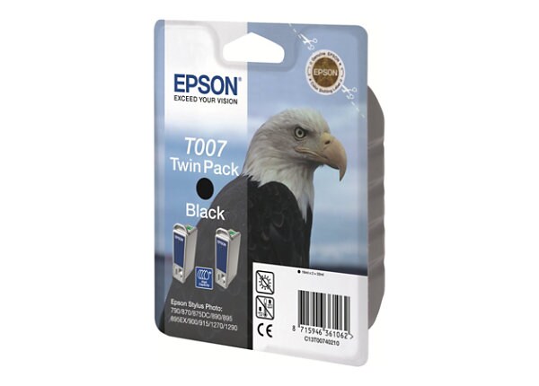 Epson T007 - black - original - ink cartridge