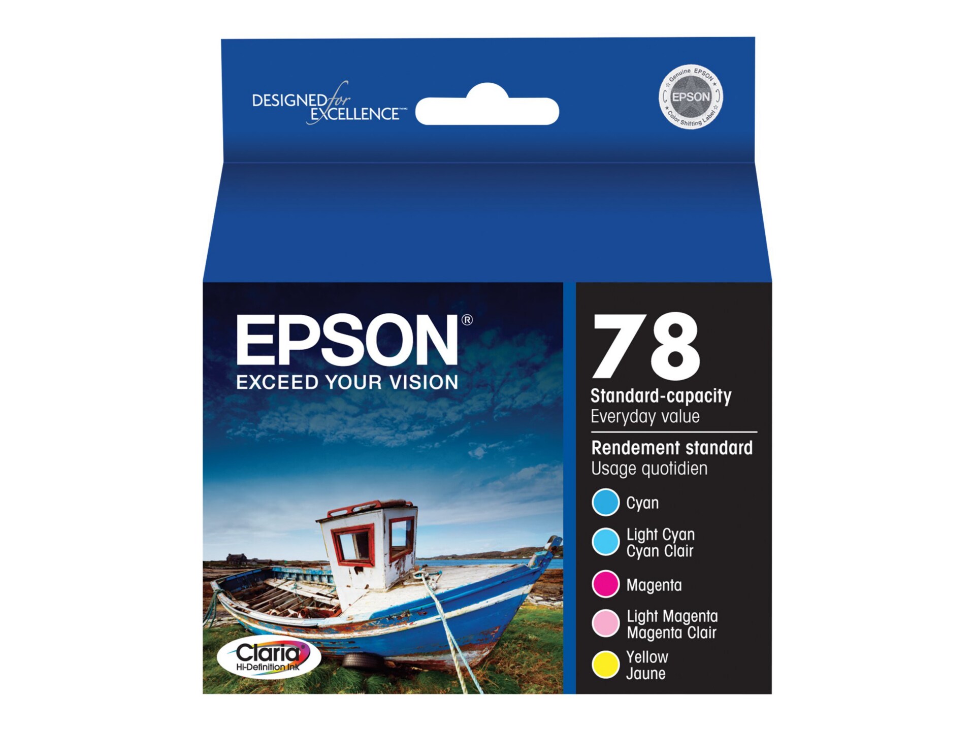 Epson 78 With Sensor - 5-pack - yellow, cyan, magenta, light magenta, light