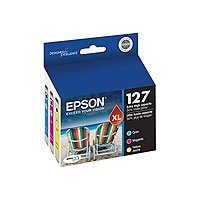 Epson 127 Multi-Pack With Sensor - 3-pack - Extra High Capacity - yellow, cyan, magenta - original - ink cartridge