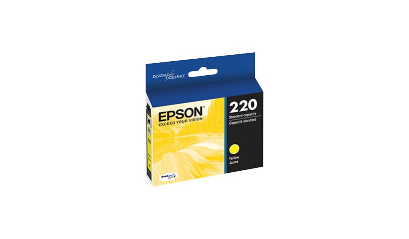 Epson 220 With Sensor - yellow - original - ink cartridge