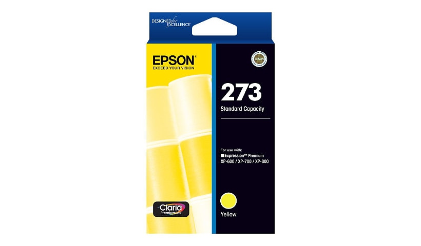Epson 273 With Sensor - dye-based yellow - original - ink cartridge