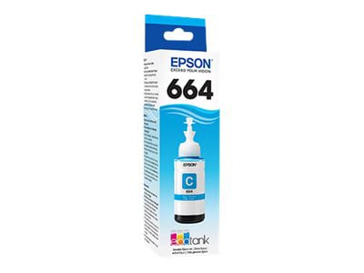 Epson 664 With Sensor - Ultra High Capacity - cyan - original - ink tank