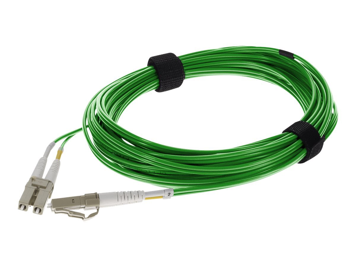 Proline 2m LC (M) to LC (M) Green OM4 Duplex Fiber OFNR Patch Cable