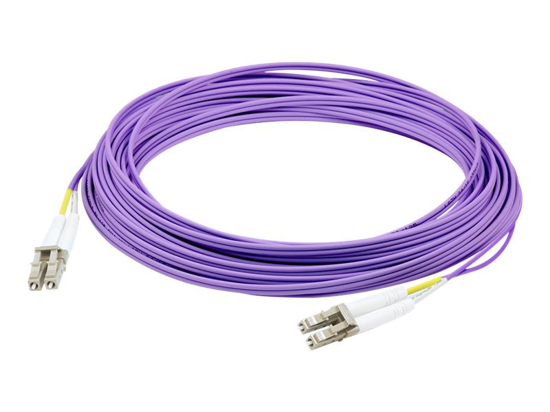 Proline 8m LC to LC Purple OM4 Duplex OFNR (Riser-Rated) Fiber Patch Cable