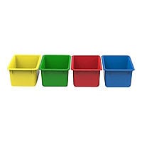 Spectrum - storage bin - blue, yellow, red, green (pack of 4)