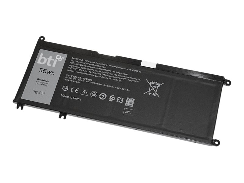 BTI 33YDH-BTI 15.2V 56WHR LI-ION BATTERY 033YDH, 7FHHV, 0PVHT1, 99NF2, 33YD