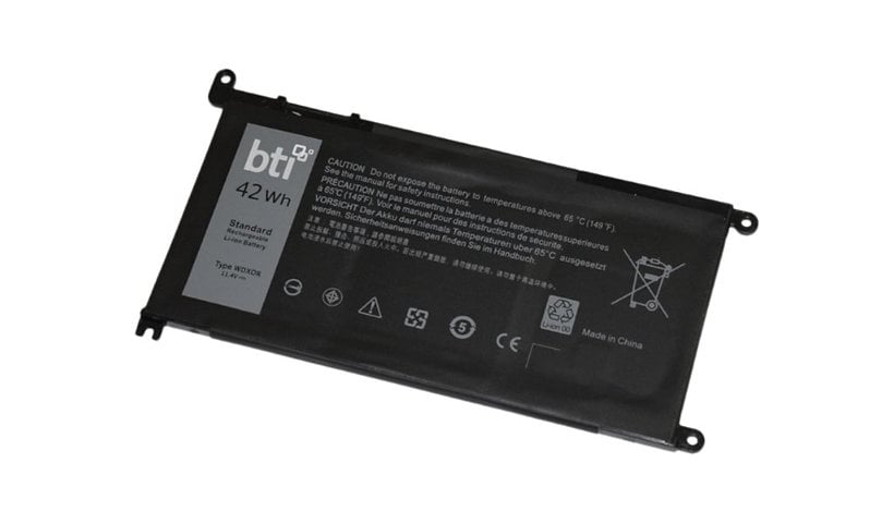 BTI WDX0R-BTI - notebook battery - Li-pol - 3684 mAh - 42 Wh