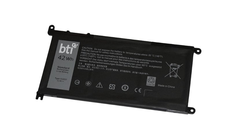 BTI 51KD7 FY8XM 42Whr Battery for Dell Chromebook 11 3180, 11 3189