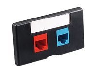 Leviton QuickPort Modular Furniture Faceplate with ID Window - faceplate