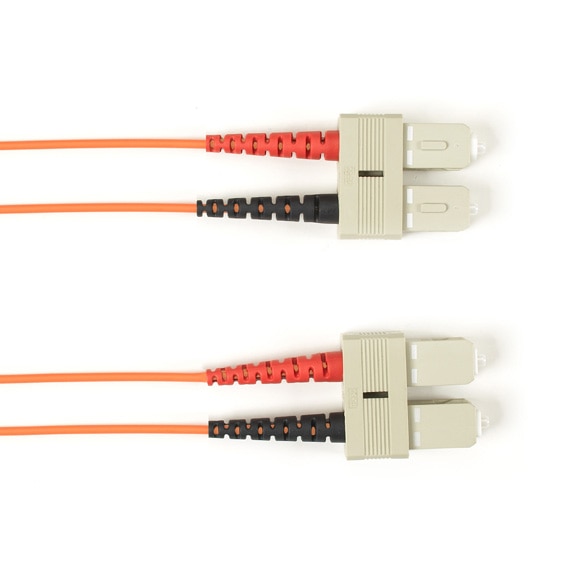 OM1 62.5/125 Multimode Fiber Patch Cable OFNR PVC SC-SC OR 3M