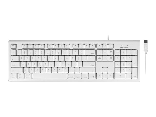Macally QKEY - keyboard - white