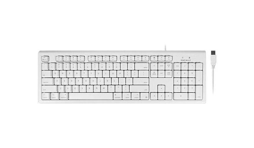 Macally QKEY - keyboard - white