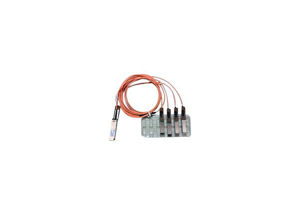 Cisco 10m 40GBase QSFP to 4SFP+ Active Optical Breakout Cable - Refurbished