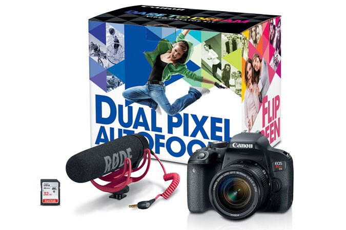 Canon EOS Rebel T7i - Video Creator Kit - digital camera EF-S 18-55mm IS ST