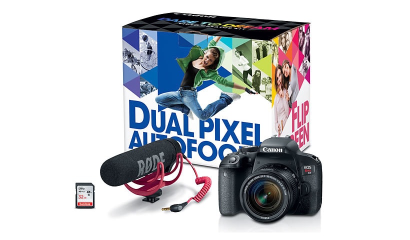 Canon EOS Rebel T7i - Video Creator Kit - digital camera EF-S 18-55mm IS ST