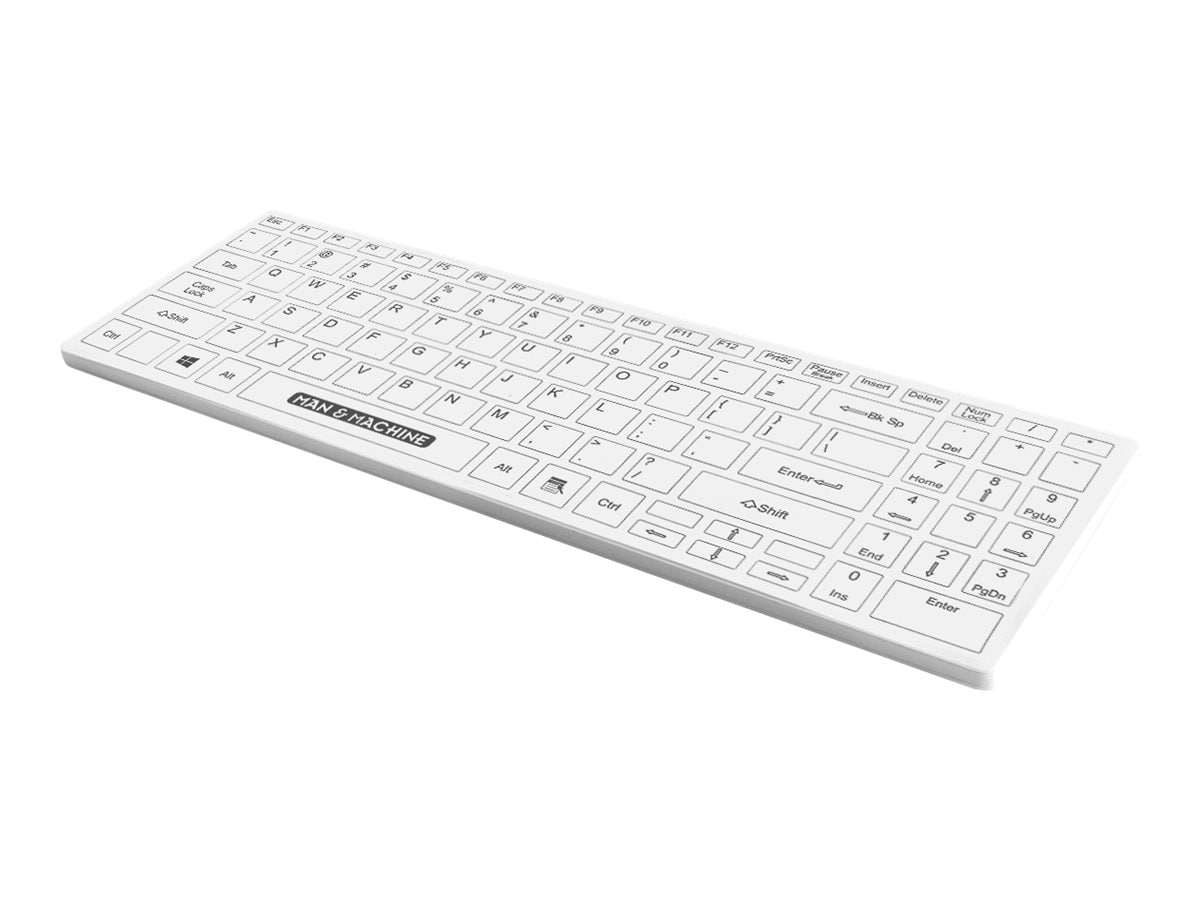 Its Cool Flat Wireless - white - washable disinfectable hygienic keyboard