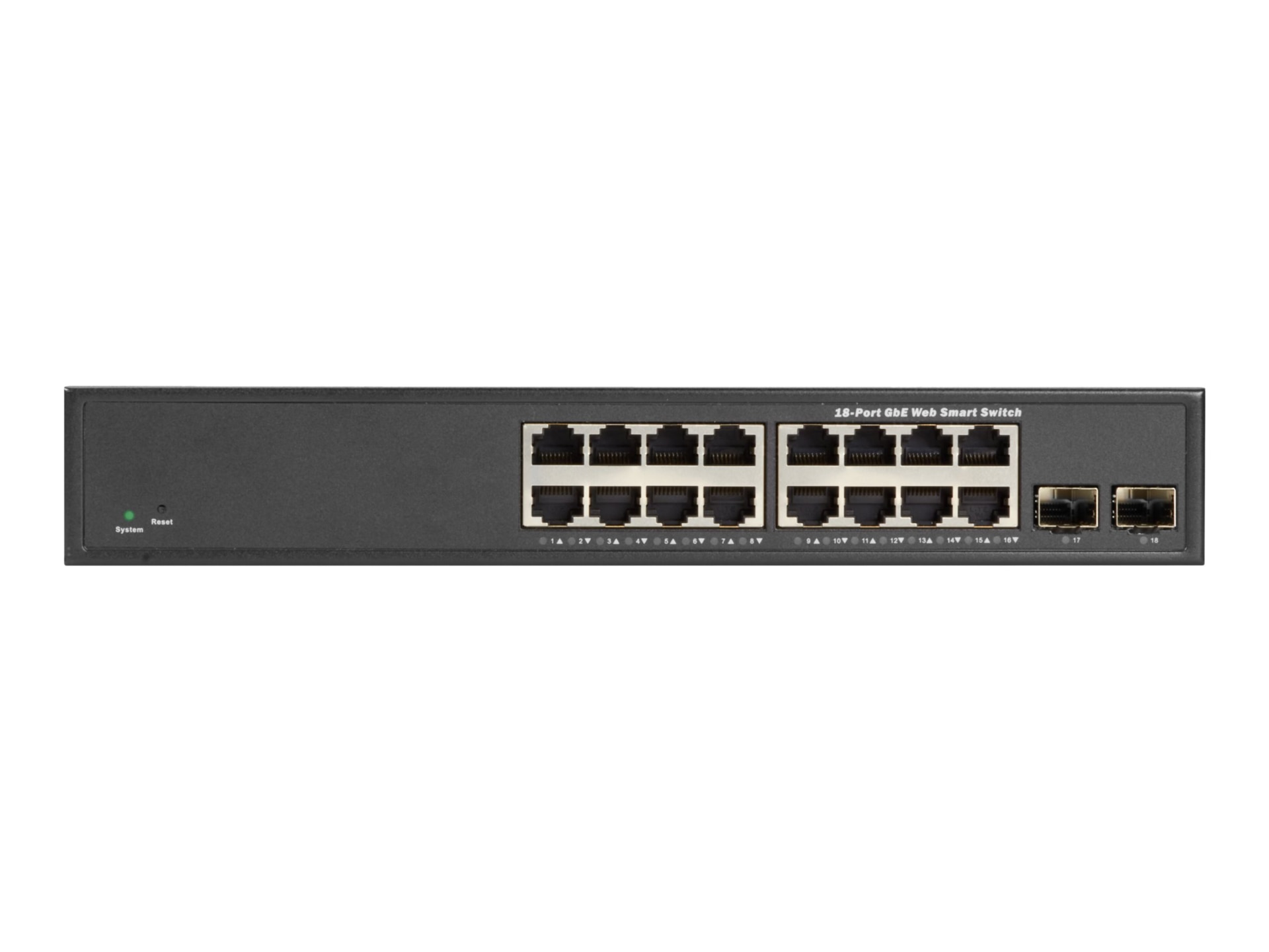 Thumbnail 2 of 3 for Black Box - switch - 18 ports - smart - rack-mountable
