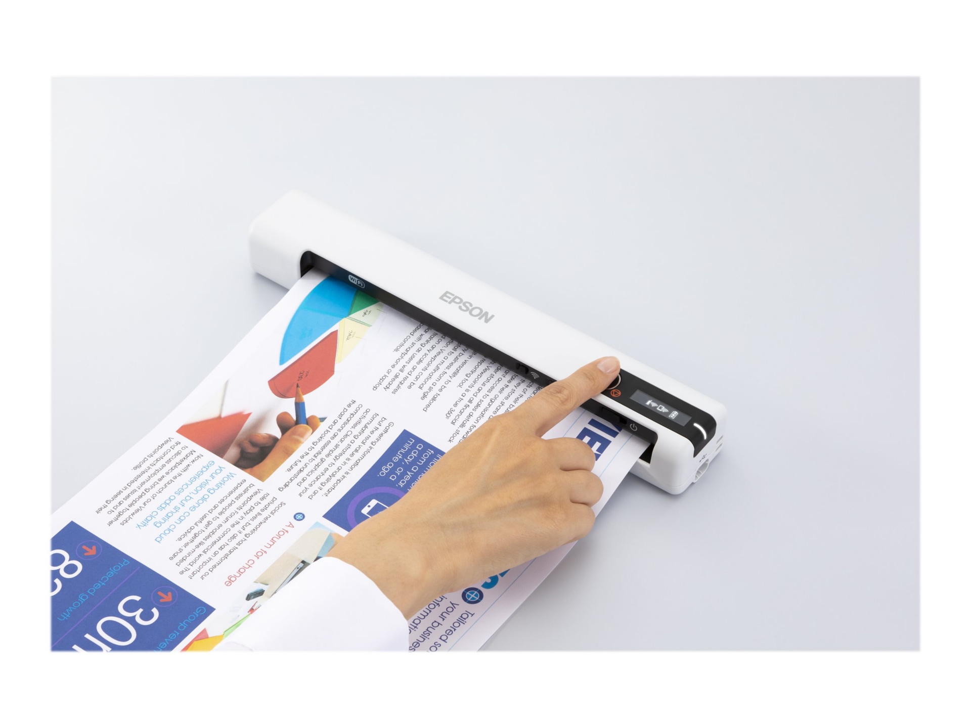 Thumbnail 6 of 15 for Epson DS-80W - document scanner - portable - USB 2.0, Wi-Fi(n)