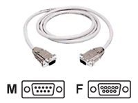 BLACK BOX 6FT DB9 M/F NULL CABLE GRY