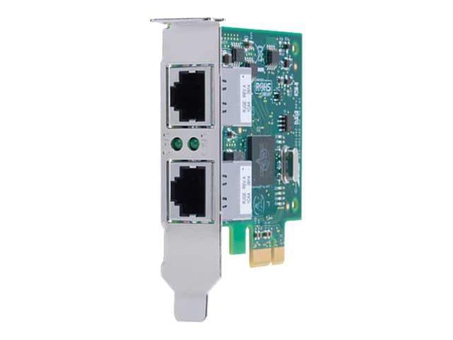 Allied Telesis AT-2911T/2 - network adapter - PCIe 2.0 - Gigabit Ethernet x 2 - TAA Compliant