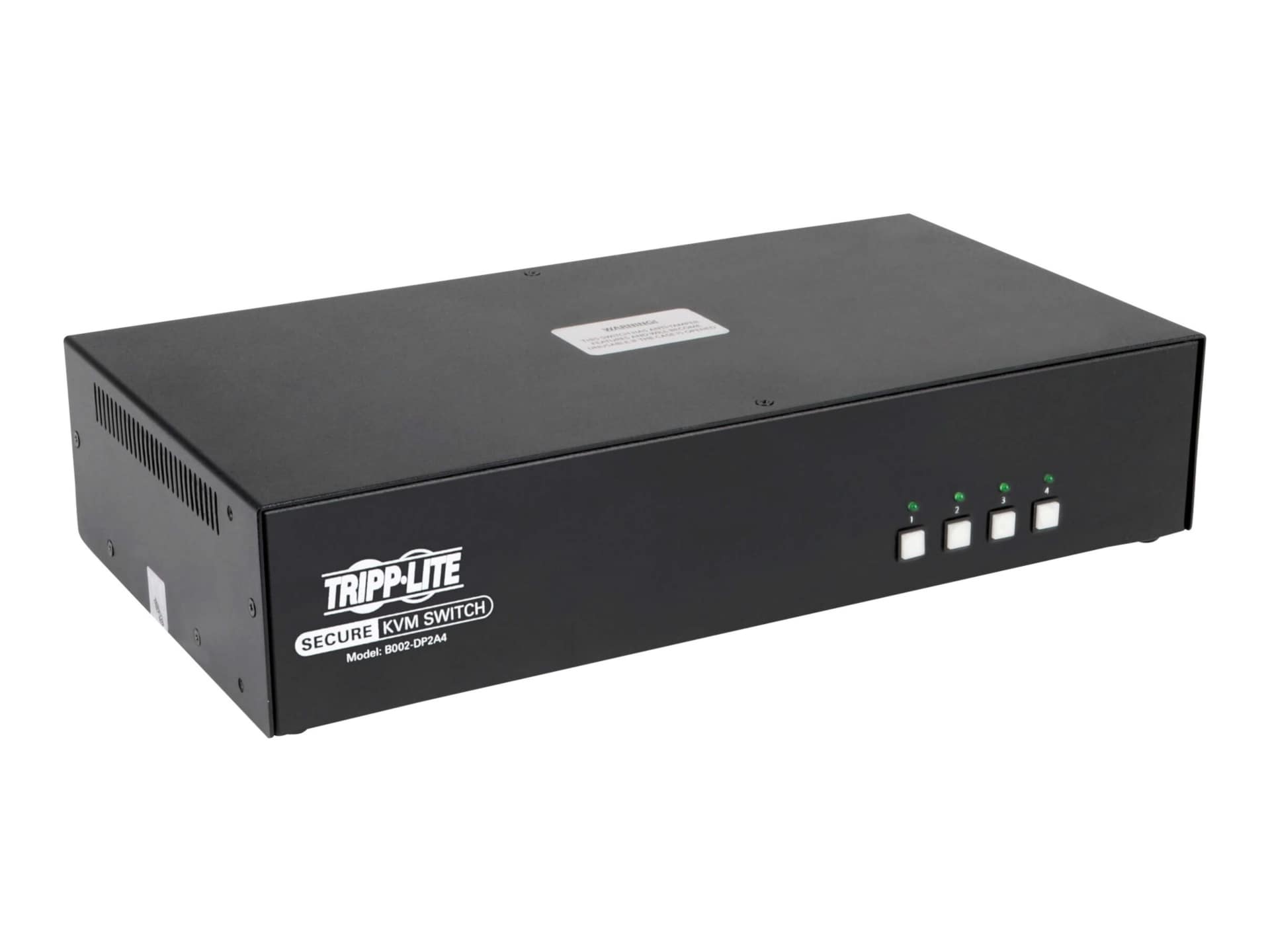 Tripp Lite Secure KVM Switch 4-Port DisplayPort Dual Monitor NIAP PP3.0