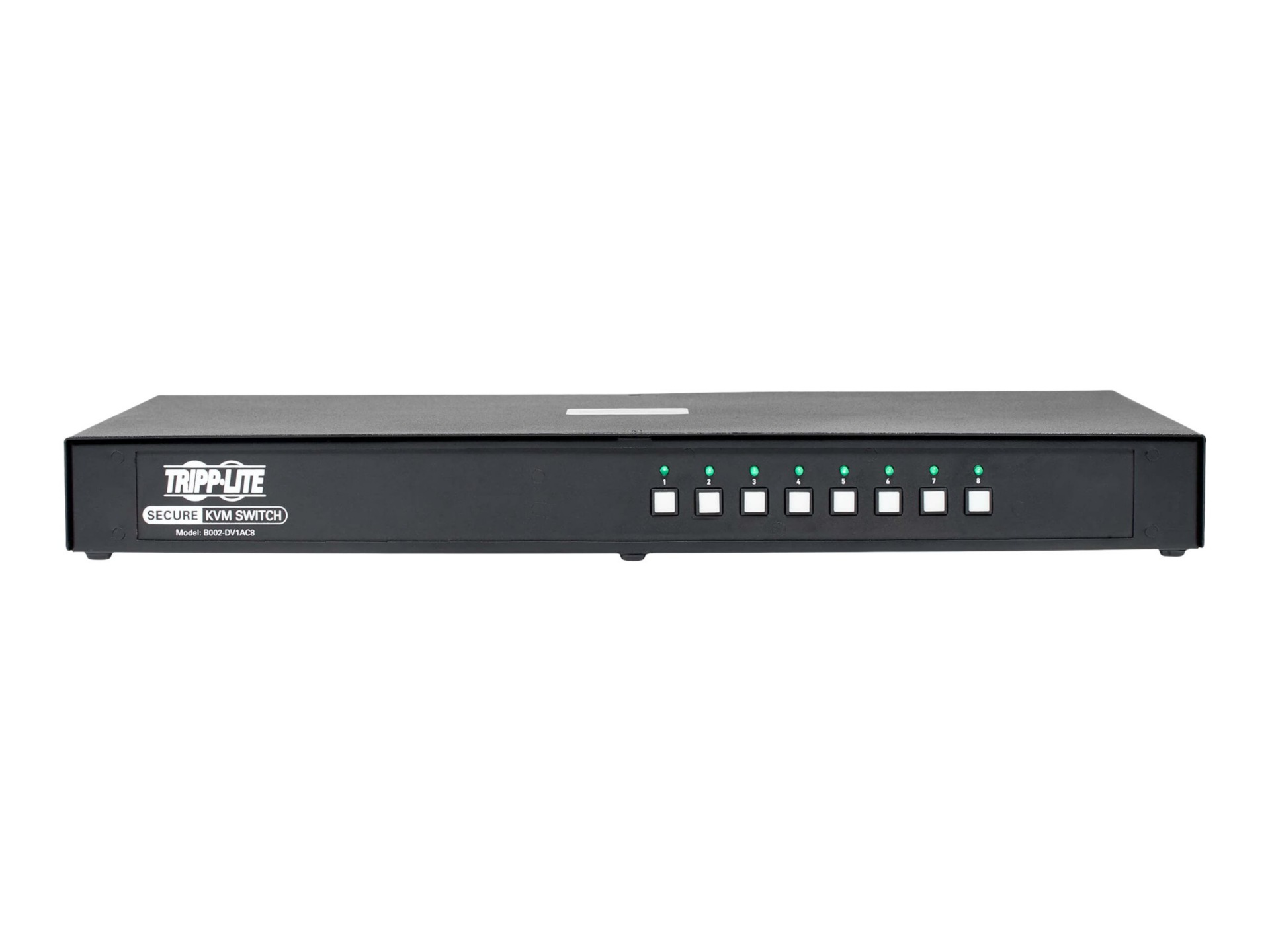 Tripp Lite Secure KVM Switch, DVI to DVI - 8-Port, NIAP PP3.0 Certified, Audio, CAC Support, Single Monitor - KVM /