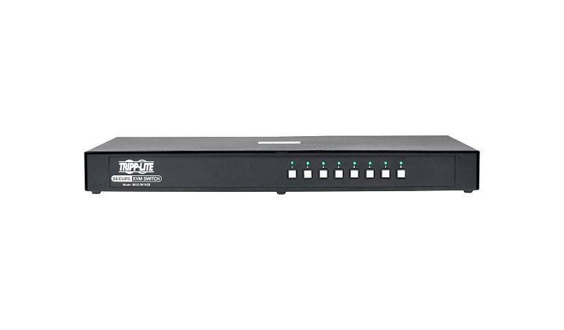 Tripp Lite Secure KVM Switch, DVI to DVI - 8-Port, NIAP PP3.0 Certified, Audio, CAC Support, Single Monitor - KVM /