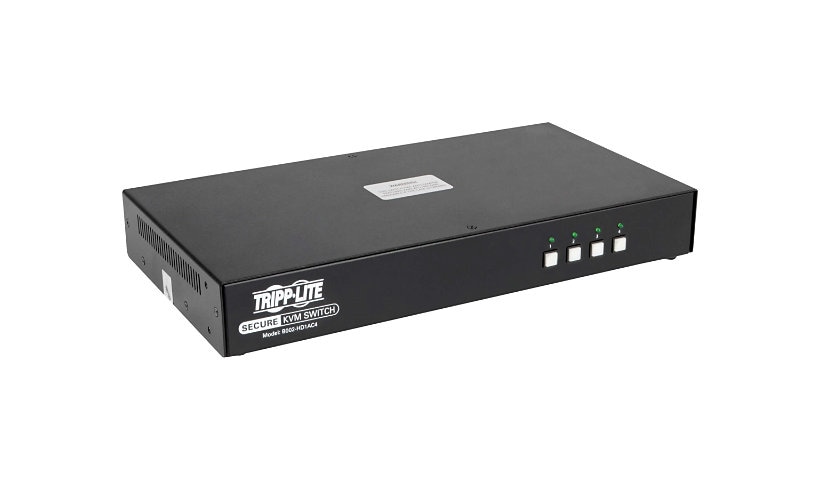 Tripp Lite Secure KVM Switch 4-Port HDMI / DP NIAP PP3.0 Certified w/ CAC