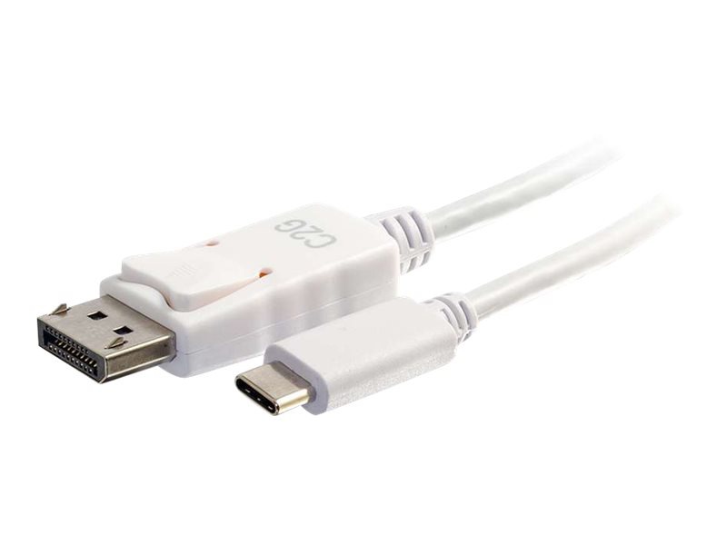 C2G 9ft USB C to DisplayPort 4K Cable White - external video adapter - whit