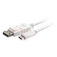 C2G 6ft USB C to DisplayPort Cable - 4K - external video adapter - white