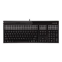 CHERRY - keyboard - with magnetic card reader - black
