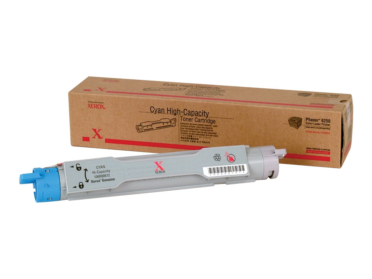 Xerox Phaser 6250 - High Capacity - cyan - original - toner cartridge