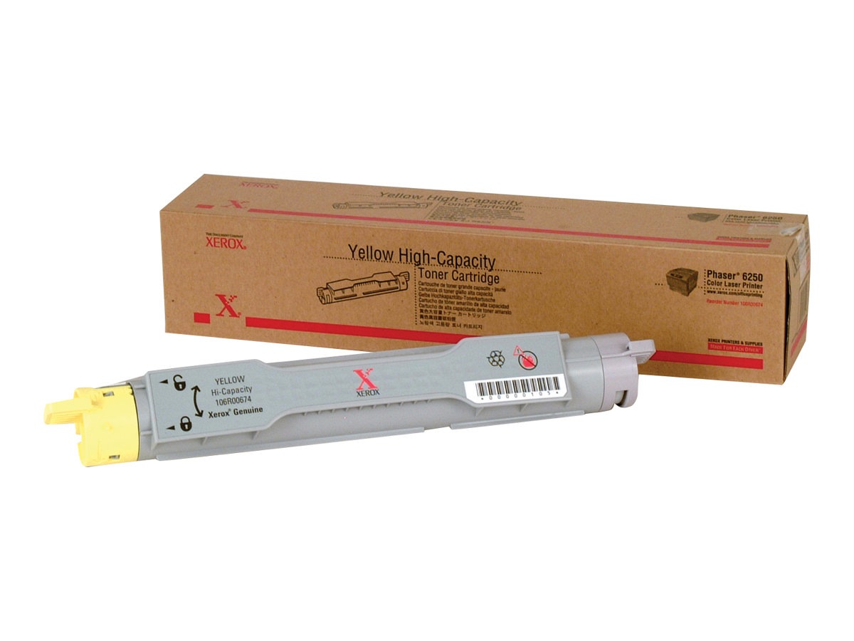 Xerox Phaser 6250 - High Capacity - yellow - original - toner cartridge