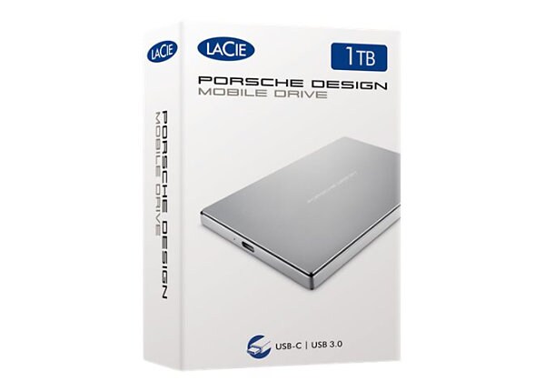 LaCie Porsche Design Mobile Drive - hard drive - 1 TB - USB 3.1 Gen 1