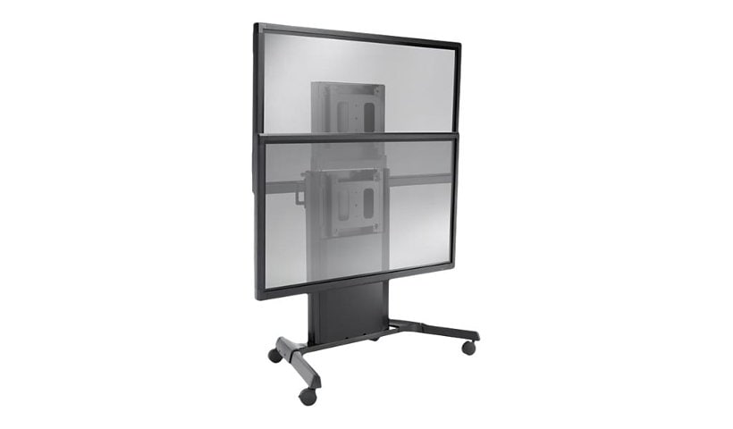 Chief X-Large Electric Height Adjustable Mobile TV Cart - For Flat Panel Displays - Black