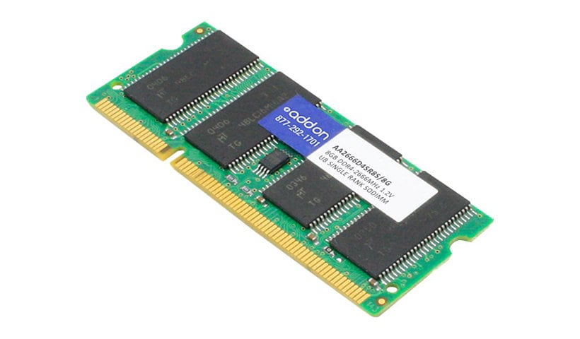 AddOn - DDR4 - module - 8 GB - SO-DIMM 260-pin - 2666 MHz / PC4-21300 - unbuffered