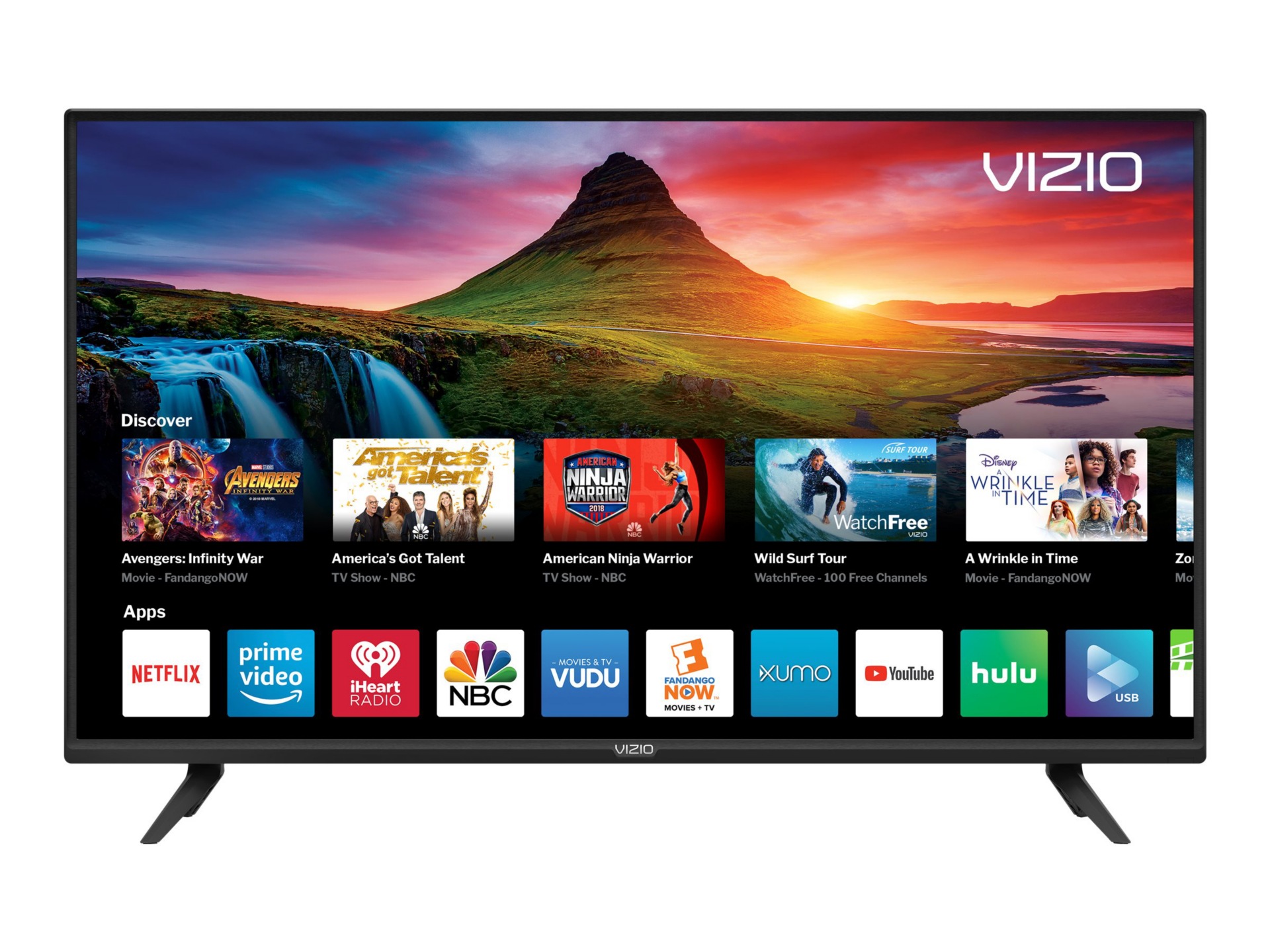 Thumbnail 3 of 11 for Vizio D40F-G9 D-Series - 40" Class (39.5" viewable) LED-backlit LCD TV - Fu
