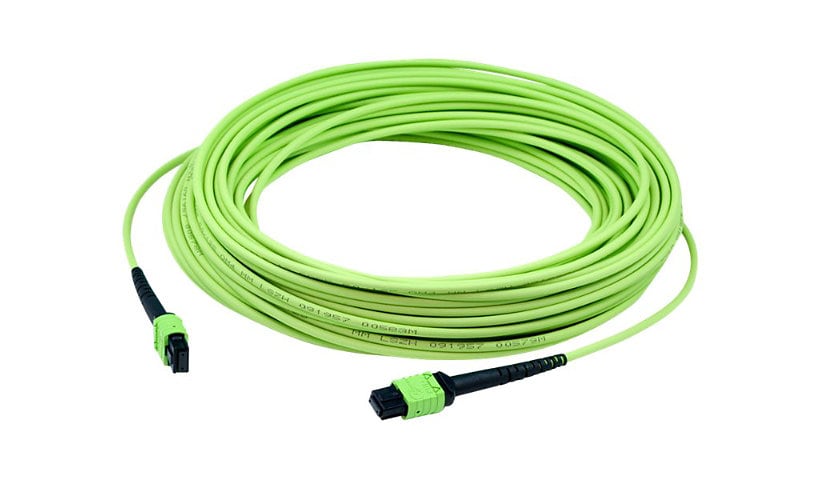 Proline 25m MPO (F)/MPO (F) 12-Strand Lime Green OM5 Crossover OFNR Cable