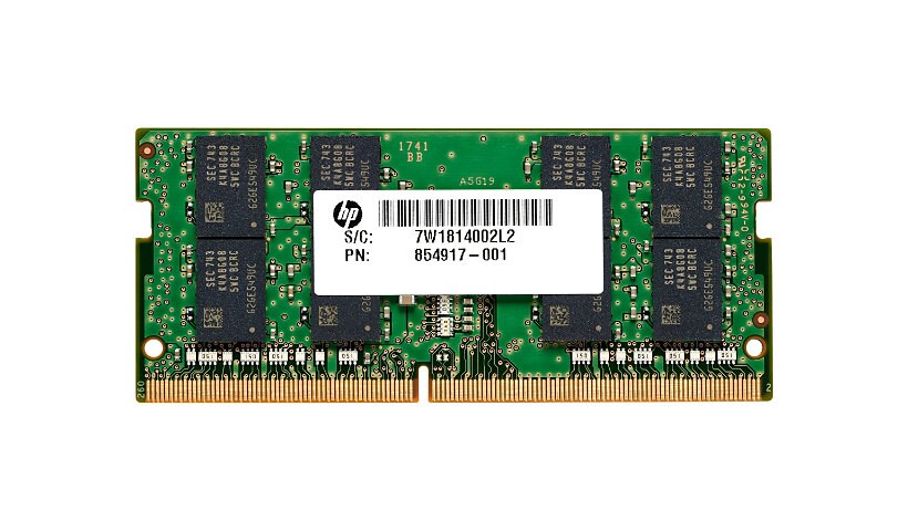 HP - DDR4 - module - 16 GB - SO-DIMM 260-pin - 2666 MHz / PC4-21300 - unbuffered