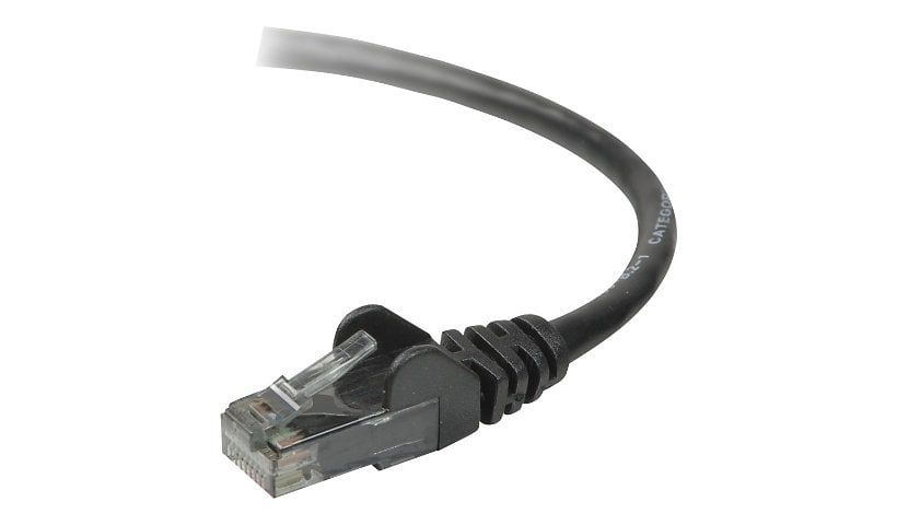 Belkin Cat6 4ft Black Ethernet Patch Cable, UTP, 24 AWG, Snagless, Molded, RJ45, M/M, 4'