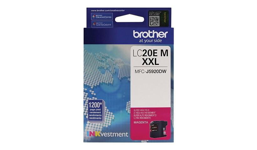 Brother LC20EM - Super High Yield - magenta - original - ink cartridge