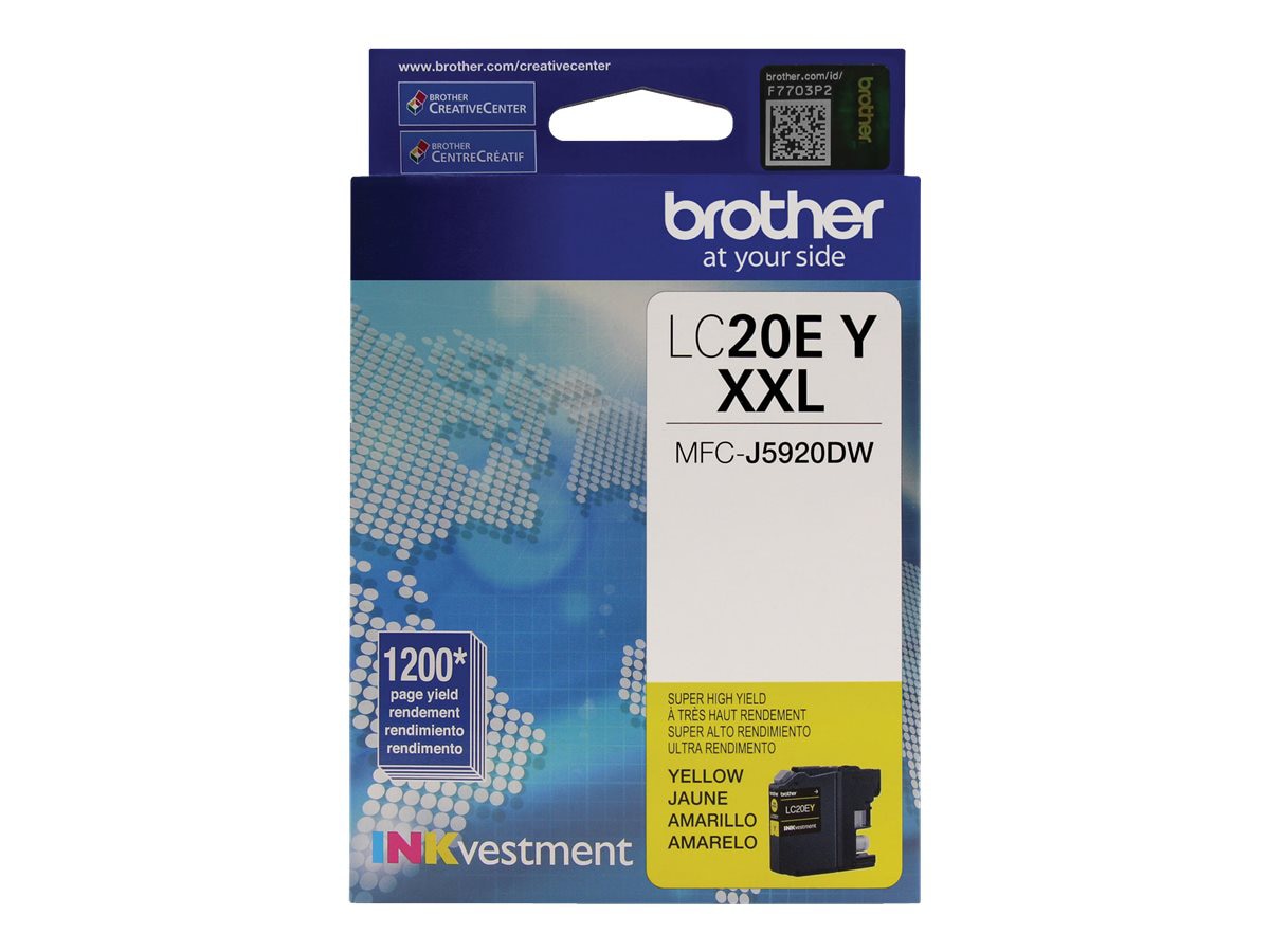 Brother LC20EY - Super High Yield - yellow - original - ink cartridge