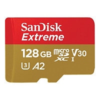 SanDisk Extreme - flash memory card - 128 GB - microSDXC UHS-I