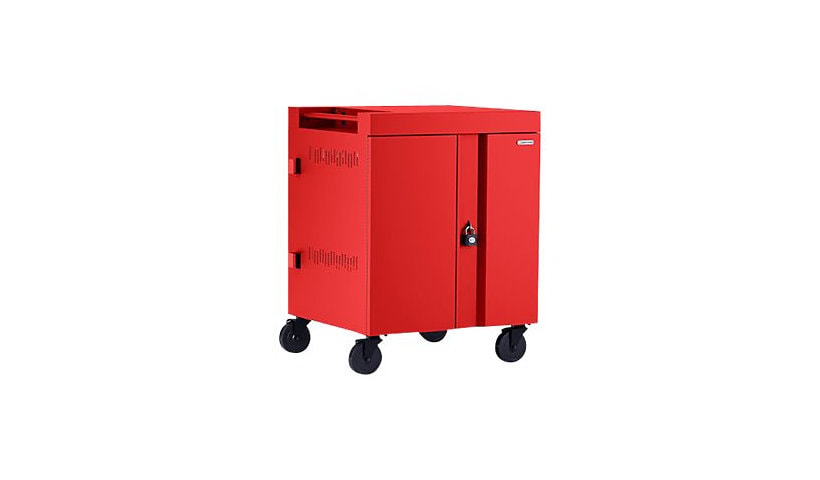 Bretford Cube TVC36PAC - cart - for 36 tablets / notebooks - red