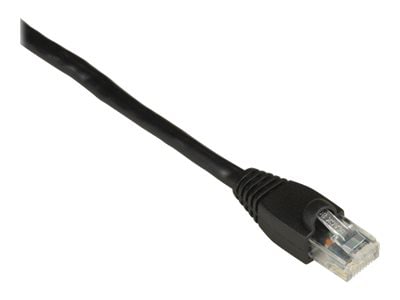 Black Box GigaTrue 1ft Cat6 550Mhz Gigabit UTP Black Snagless Patch Cable
