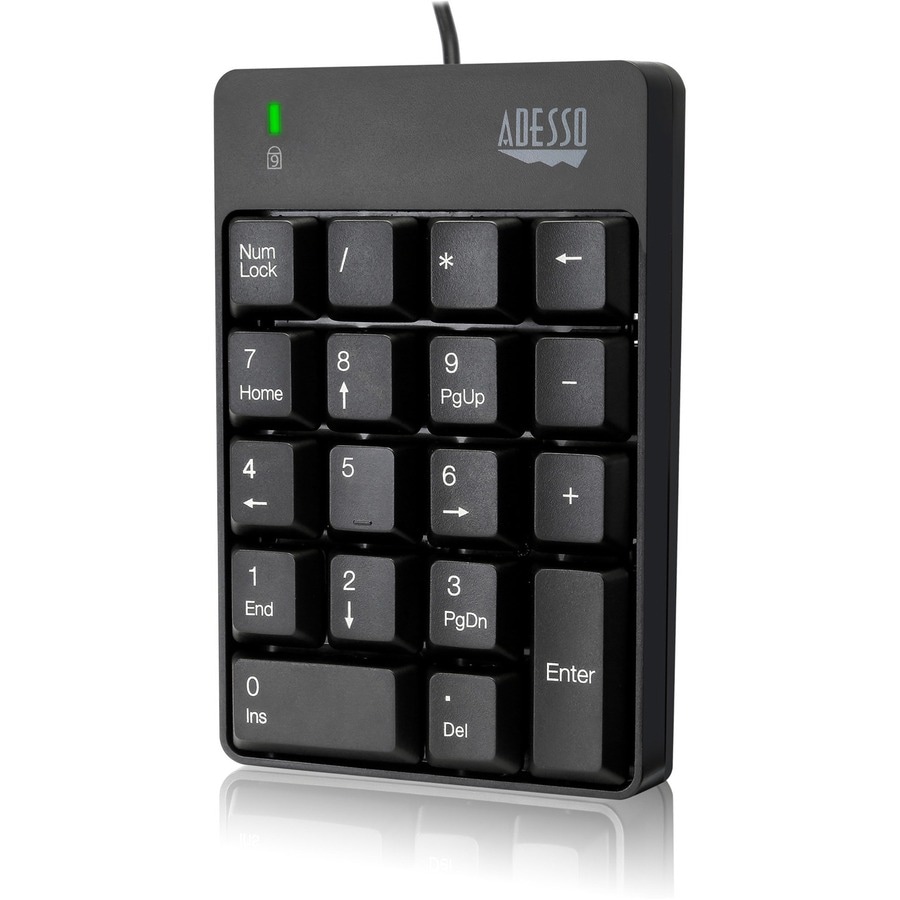 Adesso USB Spill Resistant 18-Key Numeric Keypad