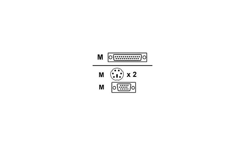 Raritan - keyboard / video / mouse (KVM) cable - 13 ft